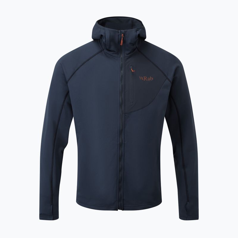 Giacca da trekking da uomo Rab Superflux Hoody deep ink/deep ink