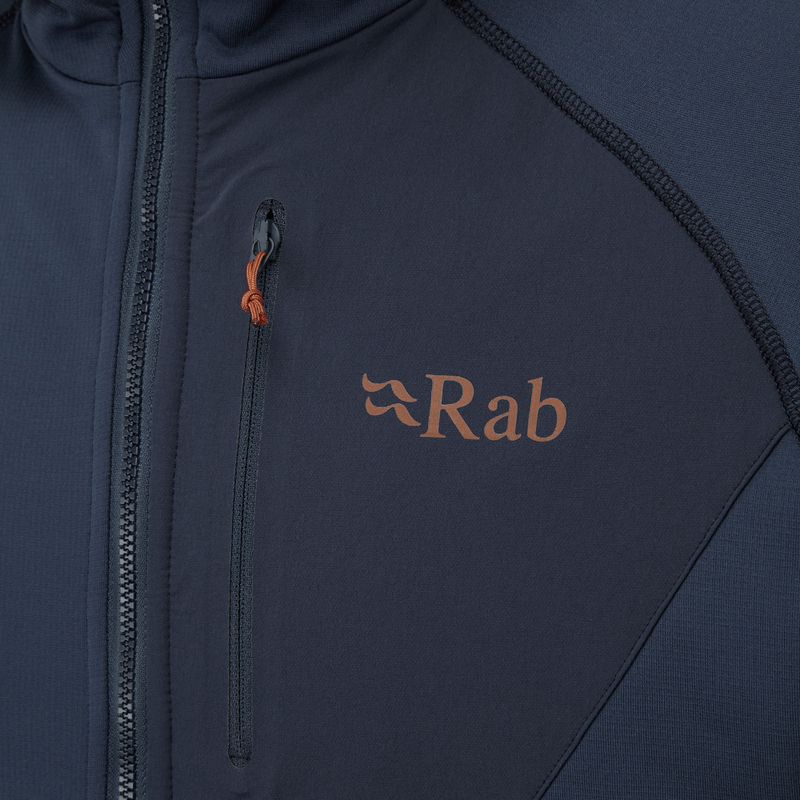 Giacca da trekking da uomo Rab Superflux Hoody deep ink/deep ink 4