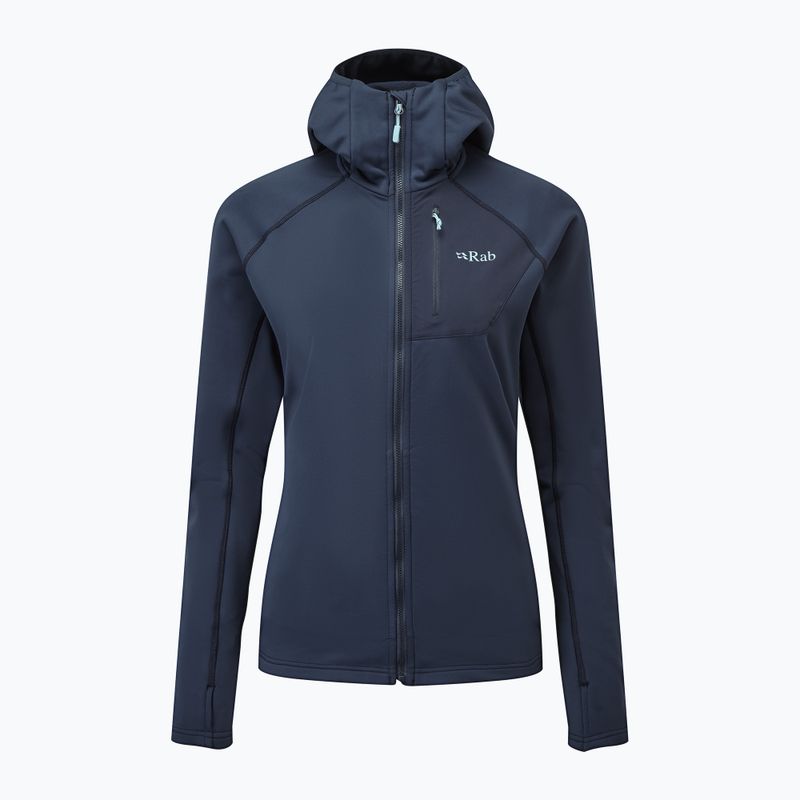 Giacca da trekking donna Rab Superflux Hoody deep ink
