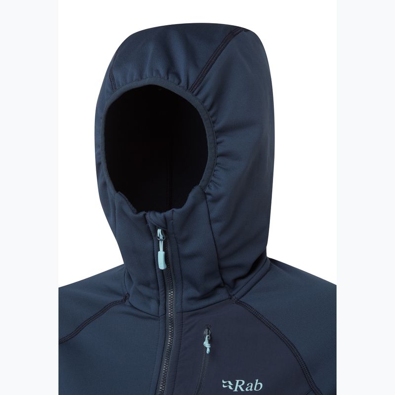 Giacca da trekking donna Rab Superflux Hoody deep ink 3
