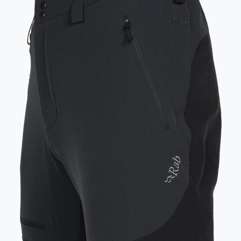 Pantaloni softshell da uomo Rab Torque Mountain beluga/nero 9