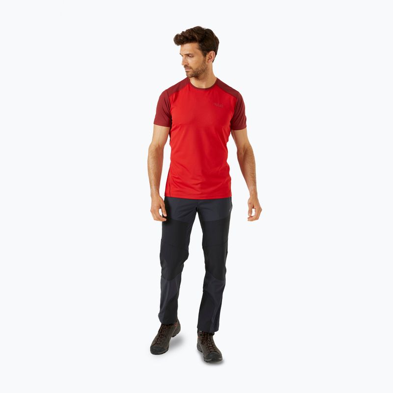 Maglietta Rab Force ascent red/oxblood red da uomo 2