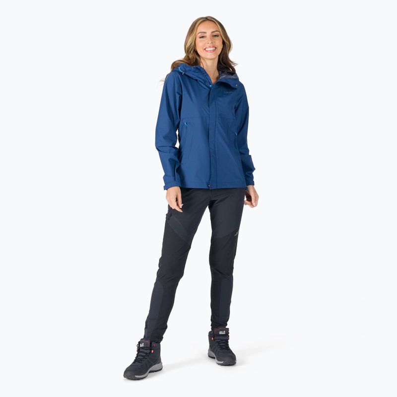 Pantaloni softshell da donna Rab Torque Mountain beluga/nero 2