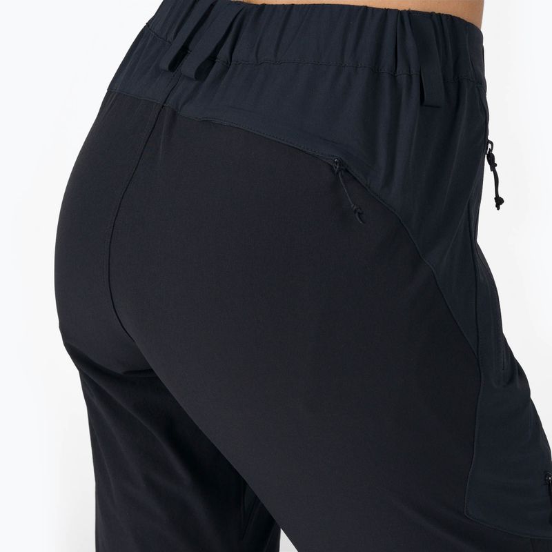 Pantaloni softshell da donna Rab Torque Mountain beluga/nero 6