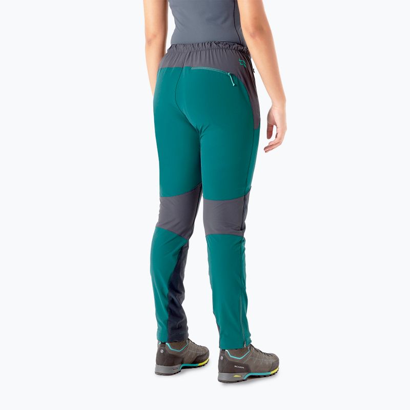 Pantaloni da donna Rab Torque verde sagano 2