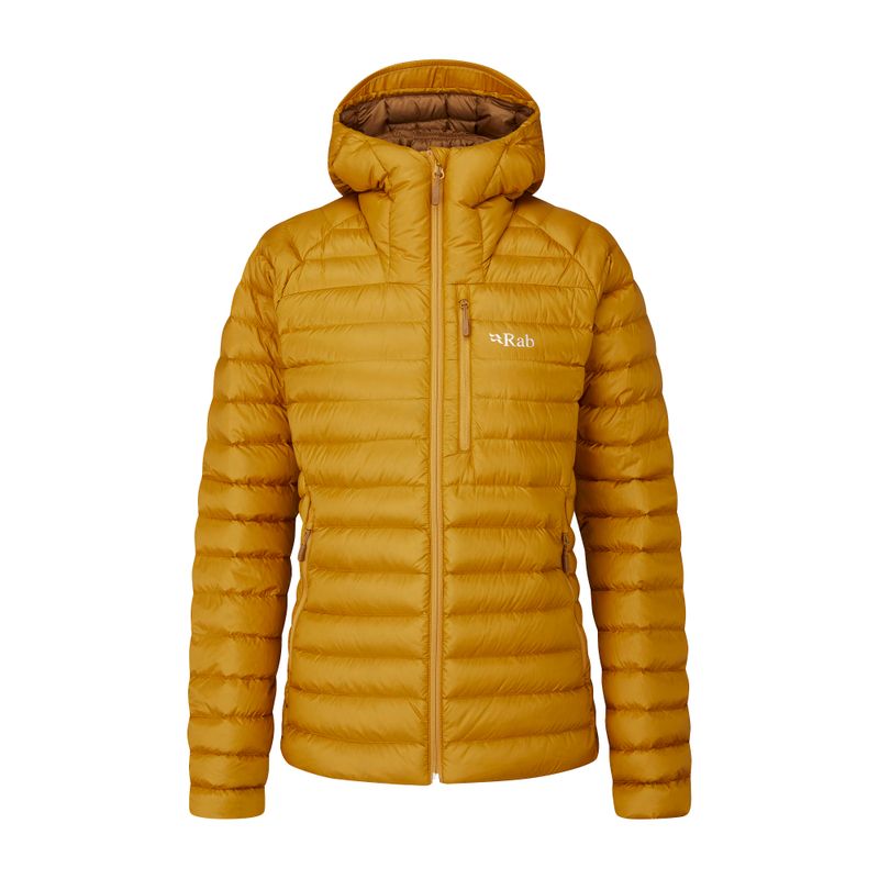 Piumino donna Rab Microlight Alpine dark butternut