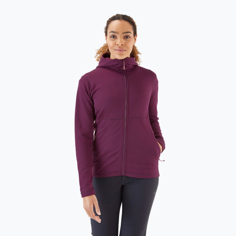 Giacca da trekking da donna Rab Geon Hoody melanzana