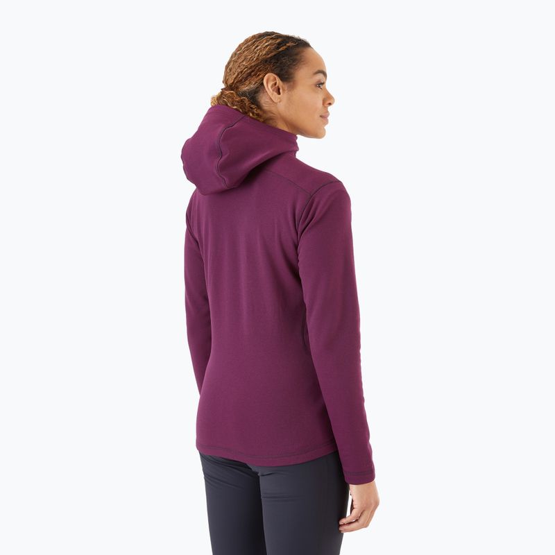 Giacca da trekking da donna Rab Geon Hoody melanzana 2