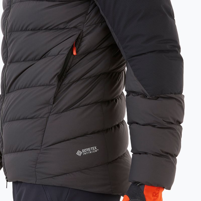 Piumino Rab Infinity Alpine da uomo nero/antracite 9