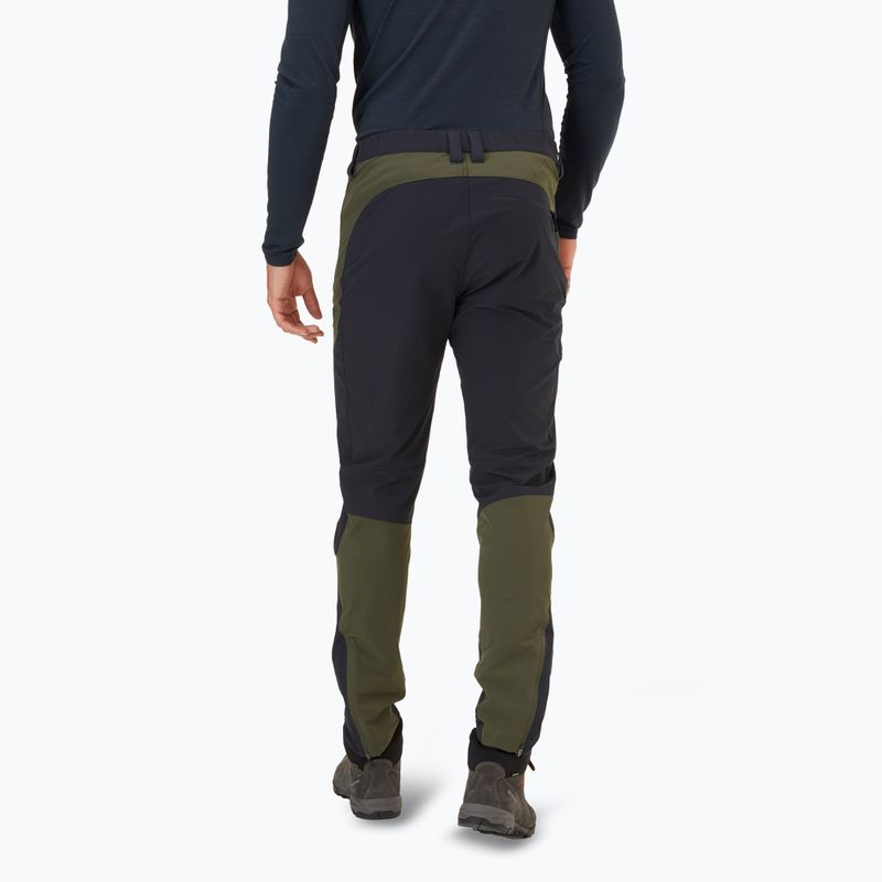 Pantaloni softshell da uomo Rab Torque Mountain army/ beluga 3