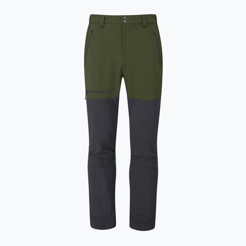 Pantaloni softshell da uomo Rab Torque Mountain army/ beluga 10