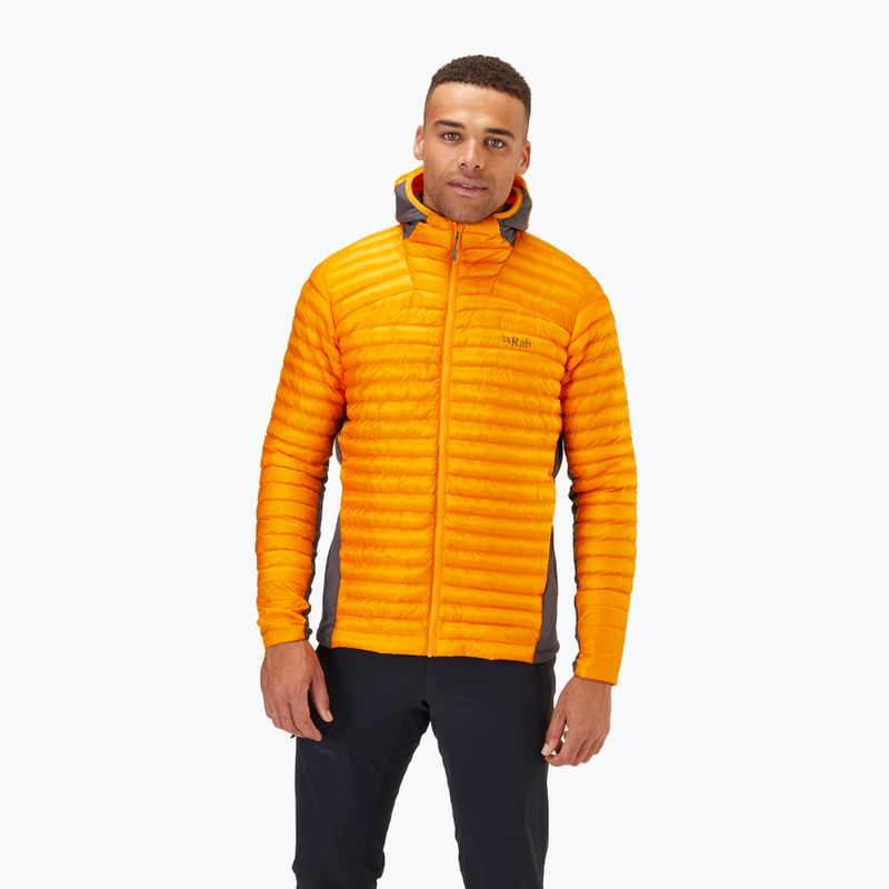 Piumino Rab Cirrus Flex 2.0 Hoody sunset da uomo