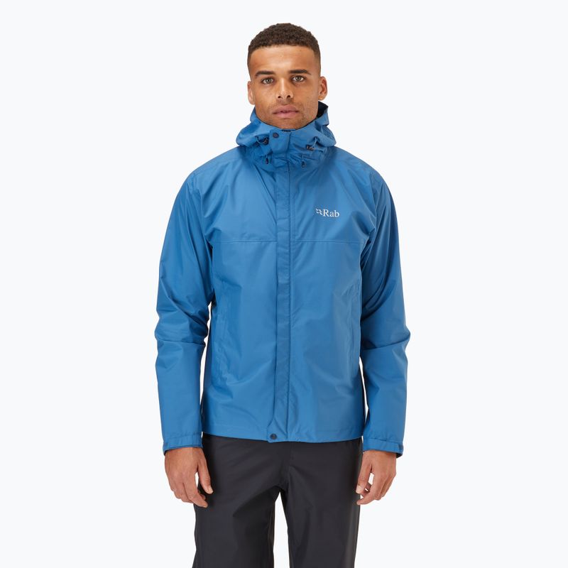 Giacca da pioggia Rab Downpour Eco denim da uomo
