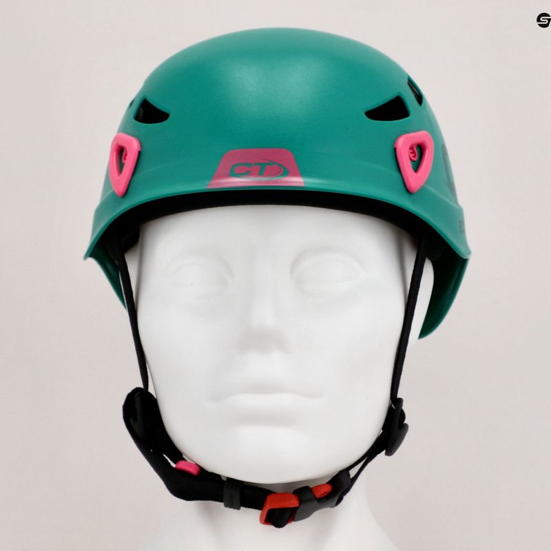 Casco da arrampicata per bambini Climbing Technology Eclipse verde/rosa 8