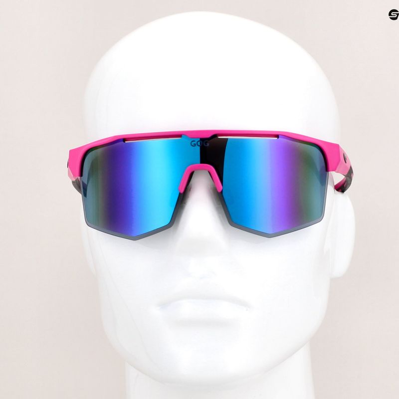 Occhiali da sole GOG Athena rosa neon opaco/nero/bianco-blu policromatico 9