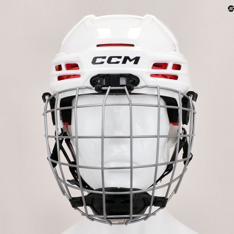 Casco da hockey per bambini CCM Tacks 70 Combo bianco 15