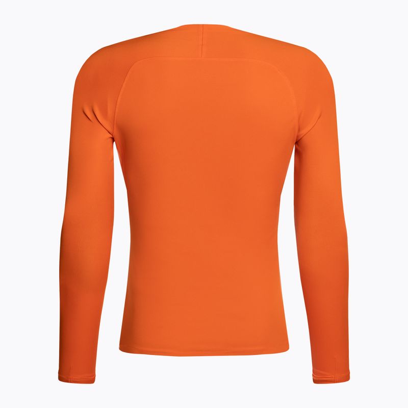 Uomo Nike Dri-FIT Park First Layer LS manica lunga termica arancione di sicurezza/bianco 2