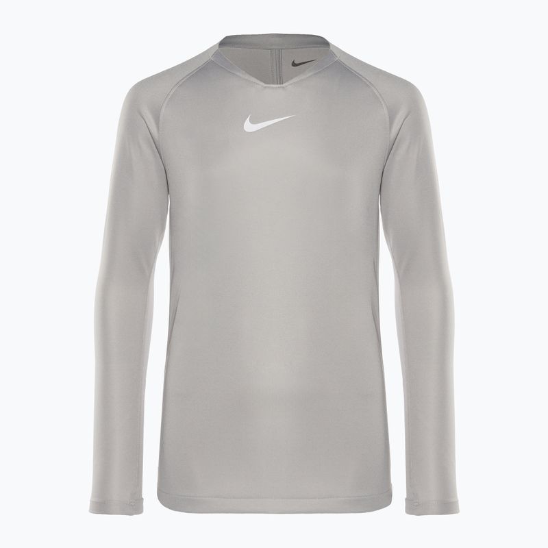 Maglia termica a maniche lunghe Nike Dri-FIT Park First Layer grigio peltro/bianco per bambini