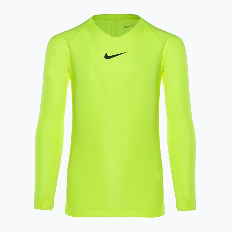 Manica lunga termica Nike Dri-FIT Park First Layer volt/nero per bambini