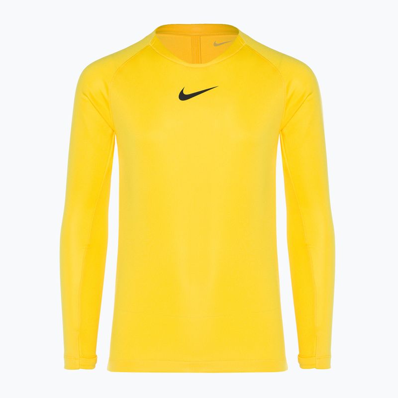 Manica lunga termica da bambino Nike Dri-FIT Park First Layer tour giallo/nero