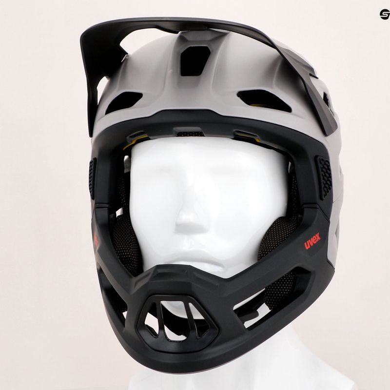 Casco da bicicletta UVEX Revolt MIPS quercia marrone/rosso 14