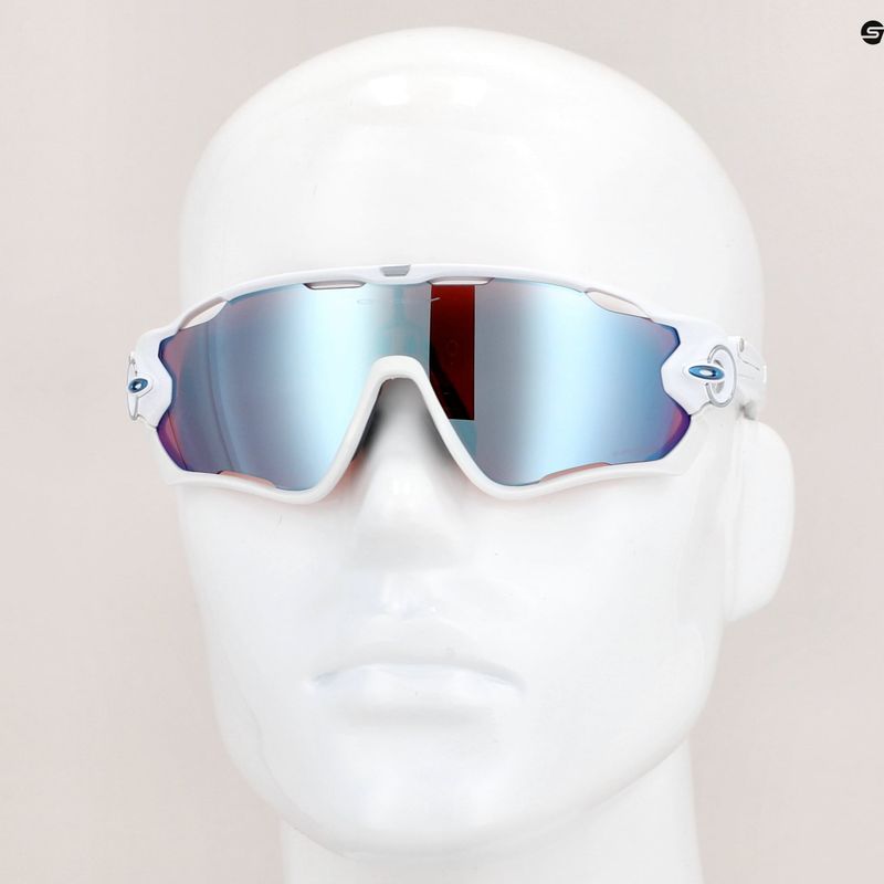 Occhiali da sole Oakley Jawbreaker bianco lucido/prizm snow sapphire 7