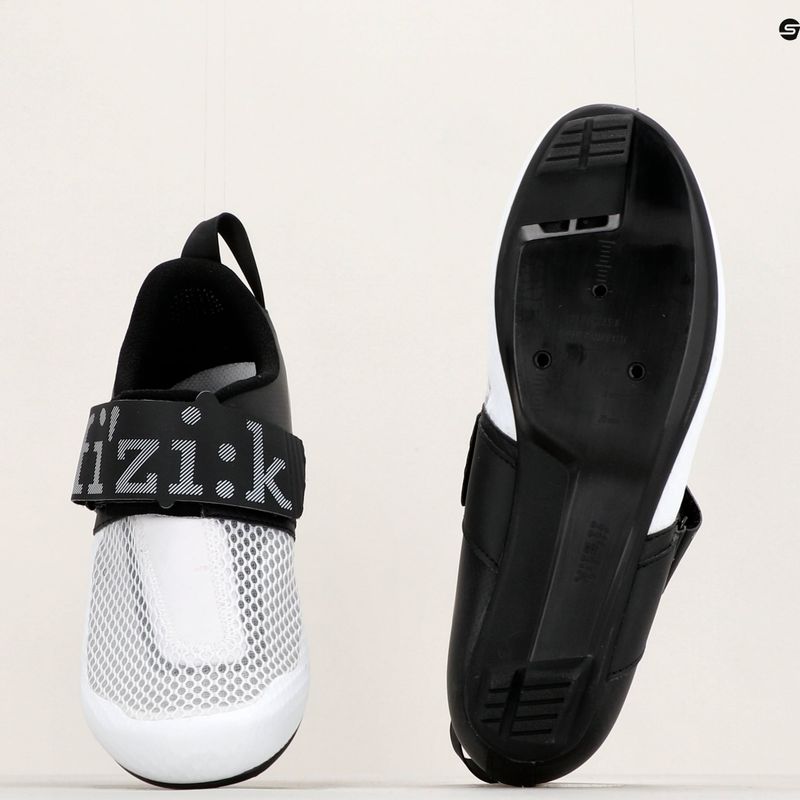 Scarpe da triathlon Fizik Transiro Hydra da uomo bianco/nero 18