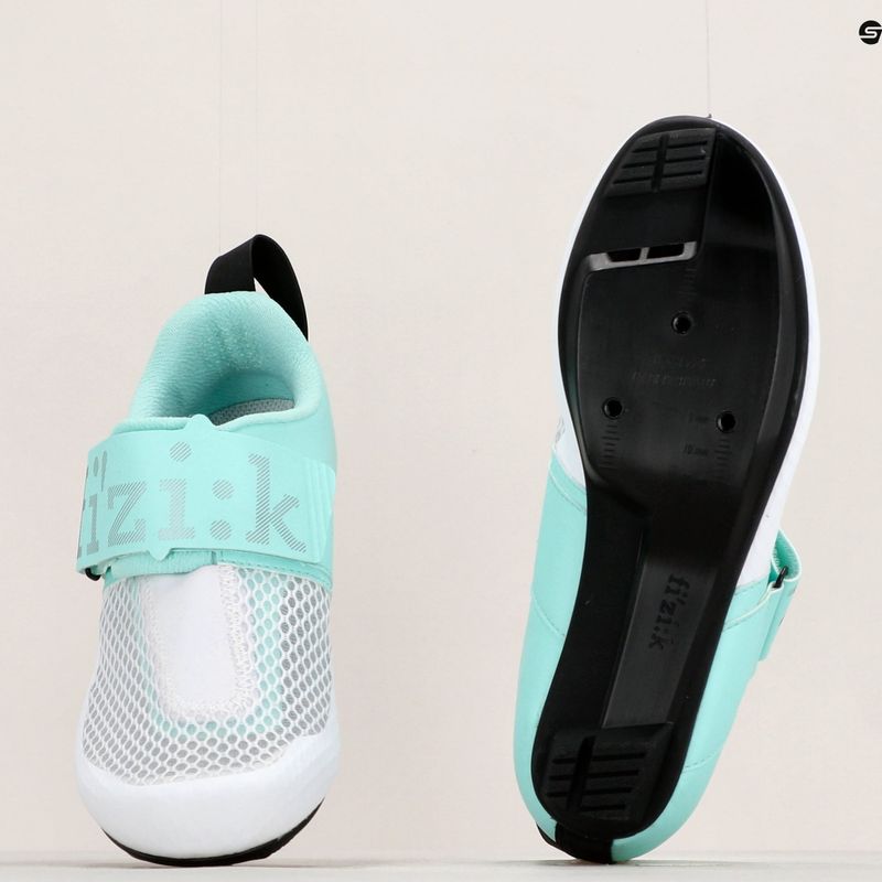 Scarpe da triathlon da donna Fizik Transiro Hydra bianco/metal aqua marine 12