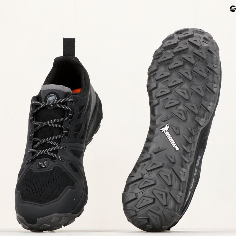 Scarpe da trekking da uomo Mammut Saentis Low nero/titanio 11