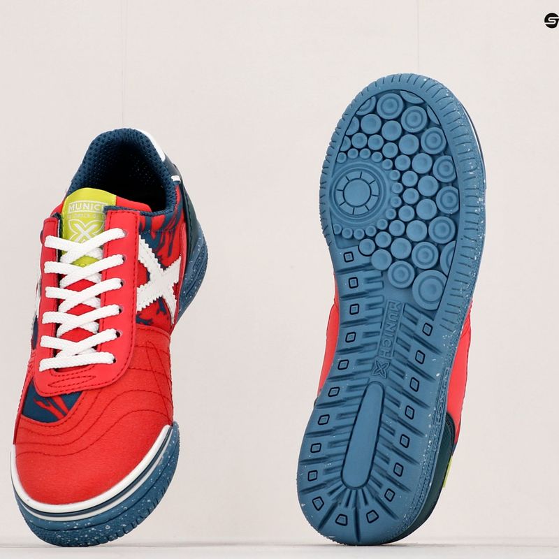 Scarpe da calcio per bambini MUNICH G-3 Indoor rojo 16