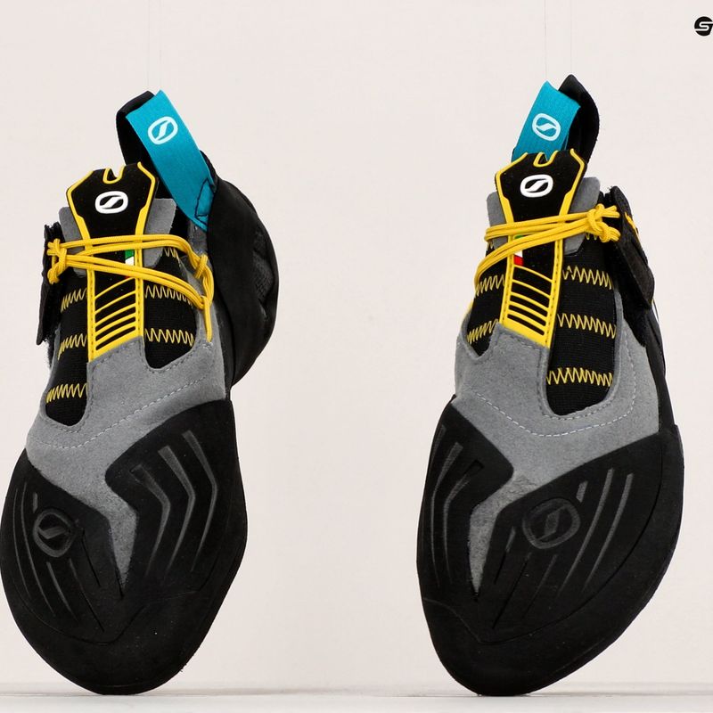 Scarpe da arrampicata da uomo SCARPA Vapor S smoke/yellow 14