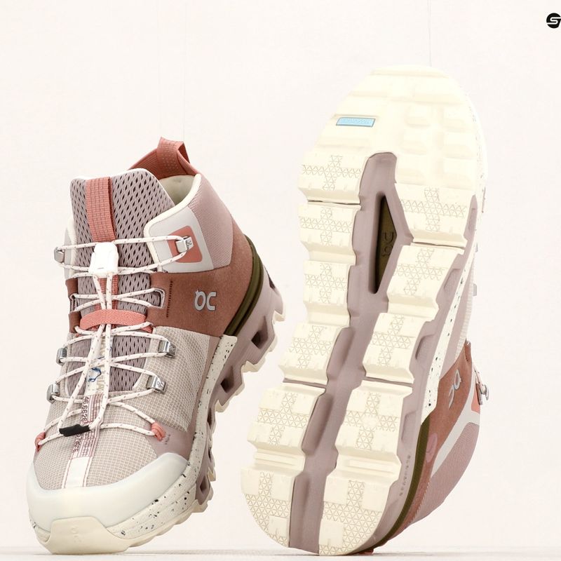 Scarpe da trekking da donna On Running Cloudtrax rosa/avorio 17