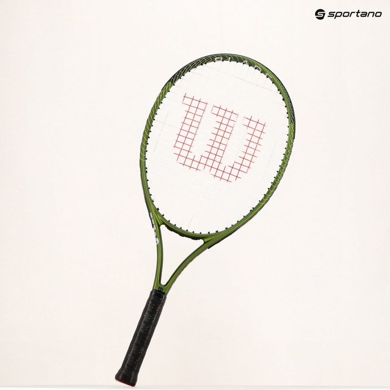 Racchetta da tennis per bambini Wilson Blade Feel Comp 25 verde WR125310U 19