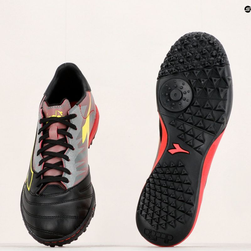 Scarpe da calcio Diadora Brasil Elite Veloce R TFR uomo nero e rosso DD-101.179182-D0136-40 17