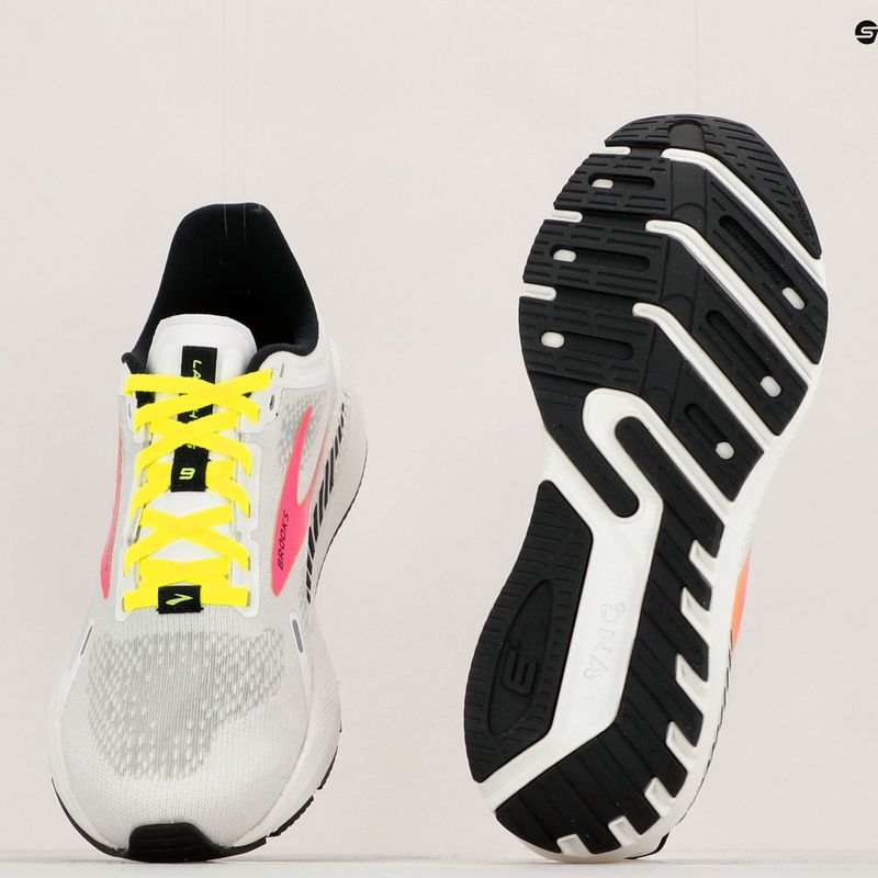 Scarpe da corsa da donna Brooks Launch GTS 9 bianco/rosa/notturno 13