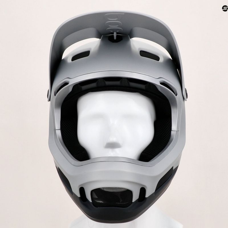 POC Coron Air MIPS casco da bicicletta argentite argento/nero uranio opaco 7