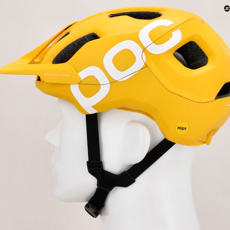 POC Axion Race MIPS casco da bicicletta giallo avventurina opaco 7