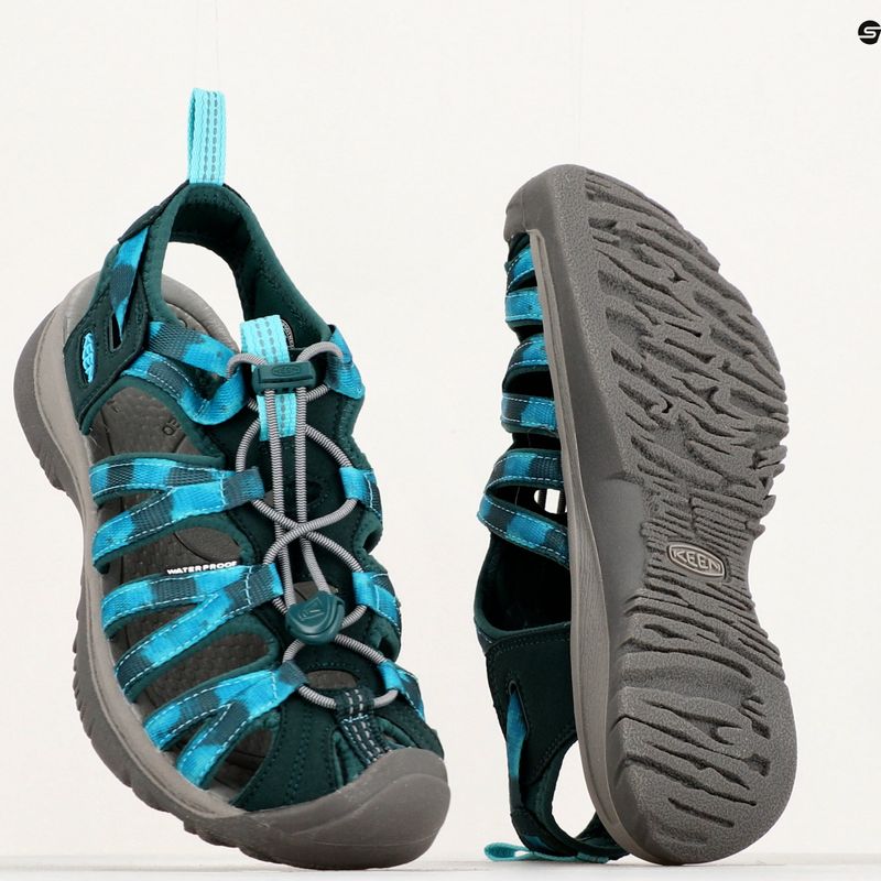 KEEN Whisper, sandali da trekking da donna in muschio marino e tintura di cravatta 18