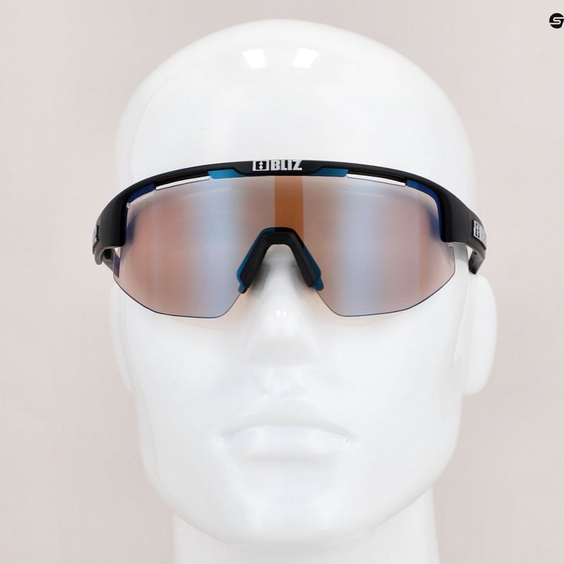 Occhiali da sole Bliz Matrix Nano Optics Photochromic nero opaco/marrone blu multi 7