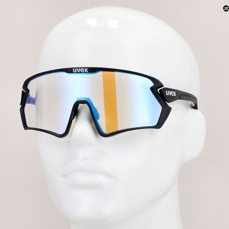 Occhiali da sole UVEX Sportstyle 231 2.0 V nero opaco/blu specchiante 12