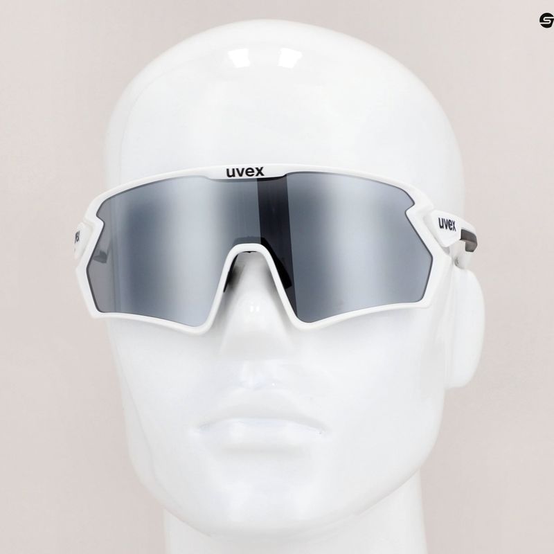 UVEX Sportstyle 231 2.0 Set di occhiali da sole bianco nero mat/argento specchiato 12
