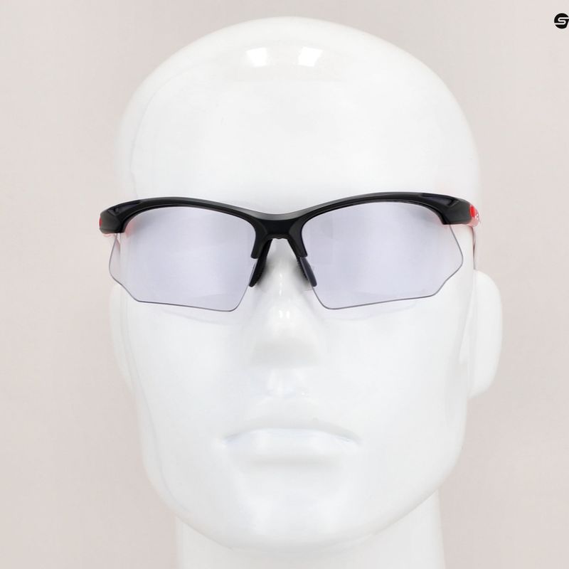 Occhiali da sole UVEX Sportstyle 802 V nero rosso bianco/fumo automatico 11