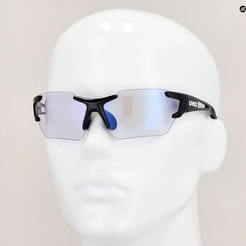 Occhiali da sole UVEX Sportstyle 803 Race S V nero/blu specchiato 11