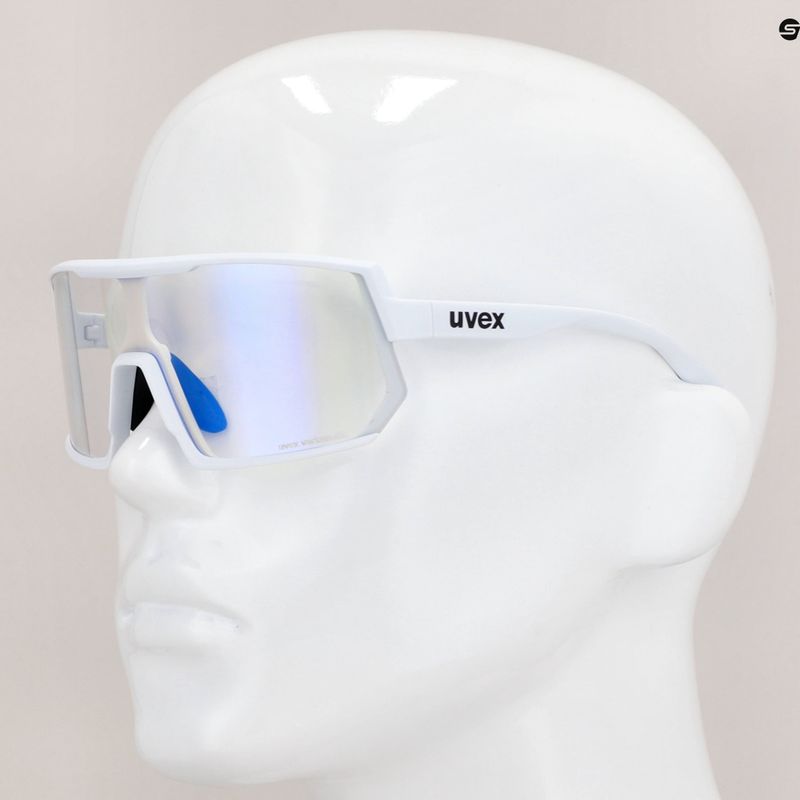 Occhiali da sole UVEX Sportstyle 235 V bianco opaco/blu specchiante 11