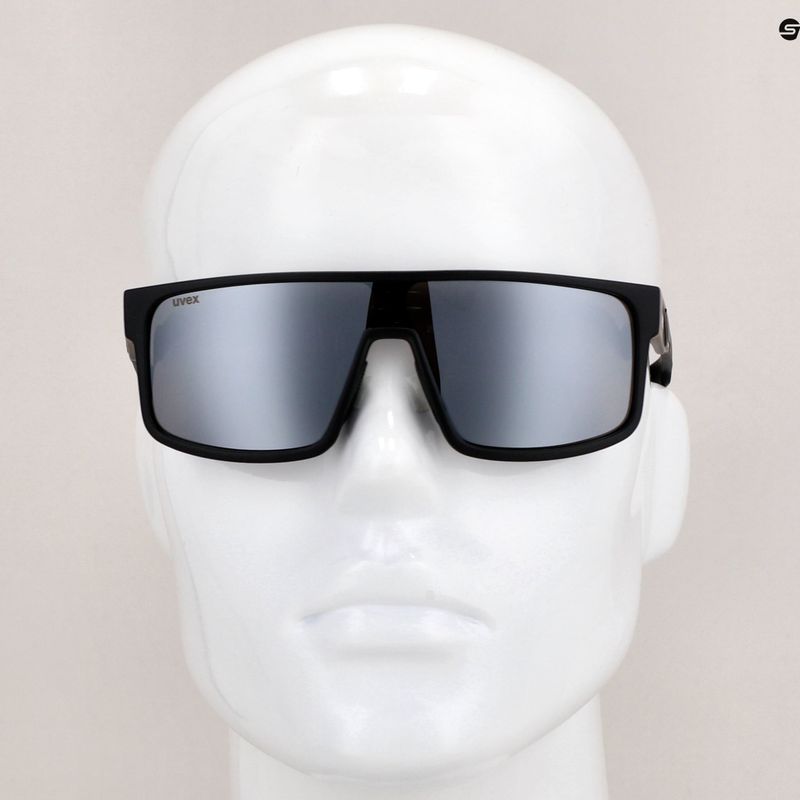 Occhiali da sole UVEX Lgl 51 nero opaco/argento specchiato 11