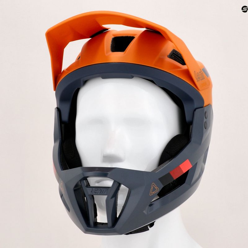 Casco da bici Leatt MTB Enduro 2.0 V23 in pelle scamosciata 10