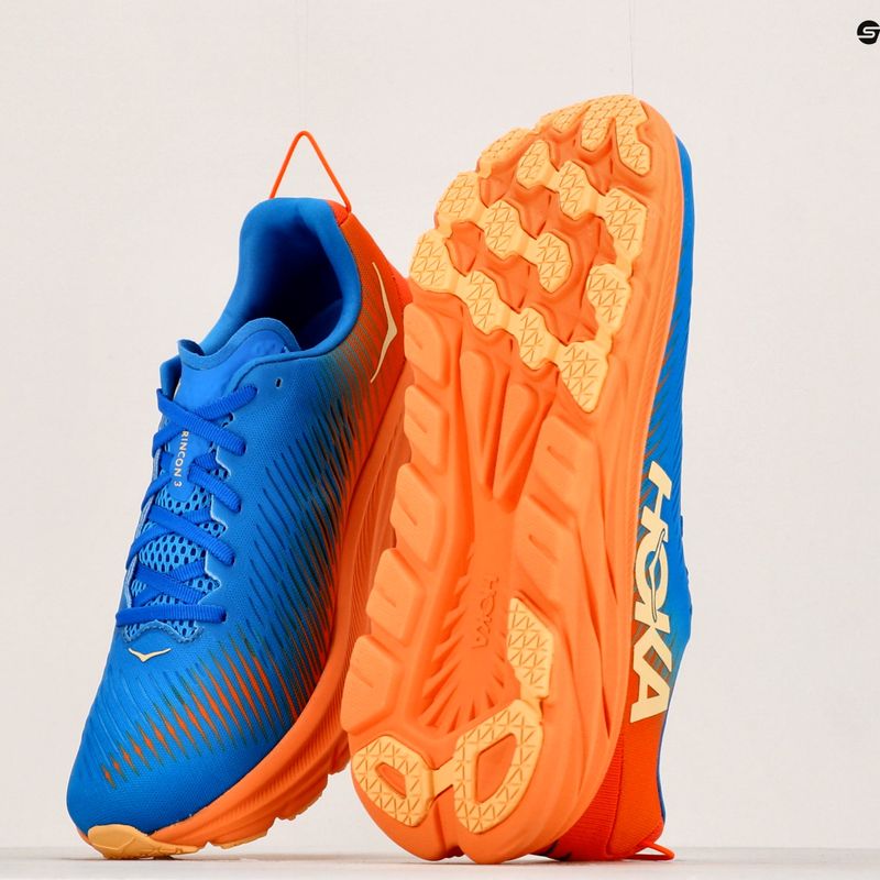HOKA scarpe da corsa da uomo Rincon 3 cielo costiero/arancio vivo 11