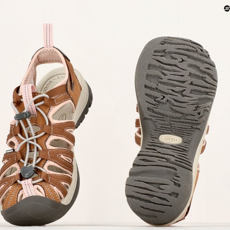 KEEN Whisper - Sandali da trekking da donna con frusta di cocco tostato e pesca 17