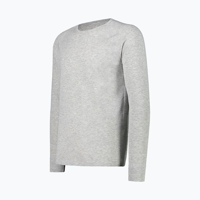 Uomo CMP thermal active manica lunga 3Y07256 grigio melange 5