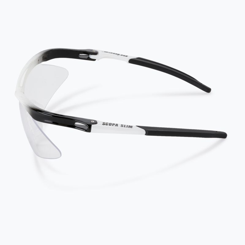 Occhiali da squash Prince Scopa Slim bianco/nero 4